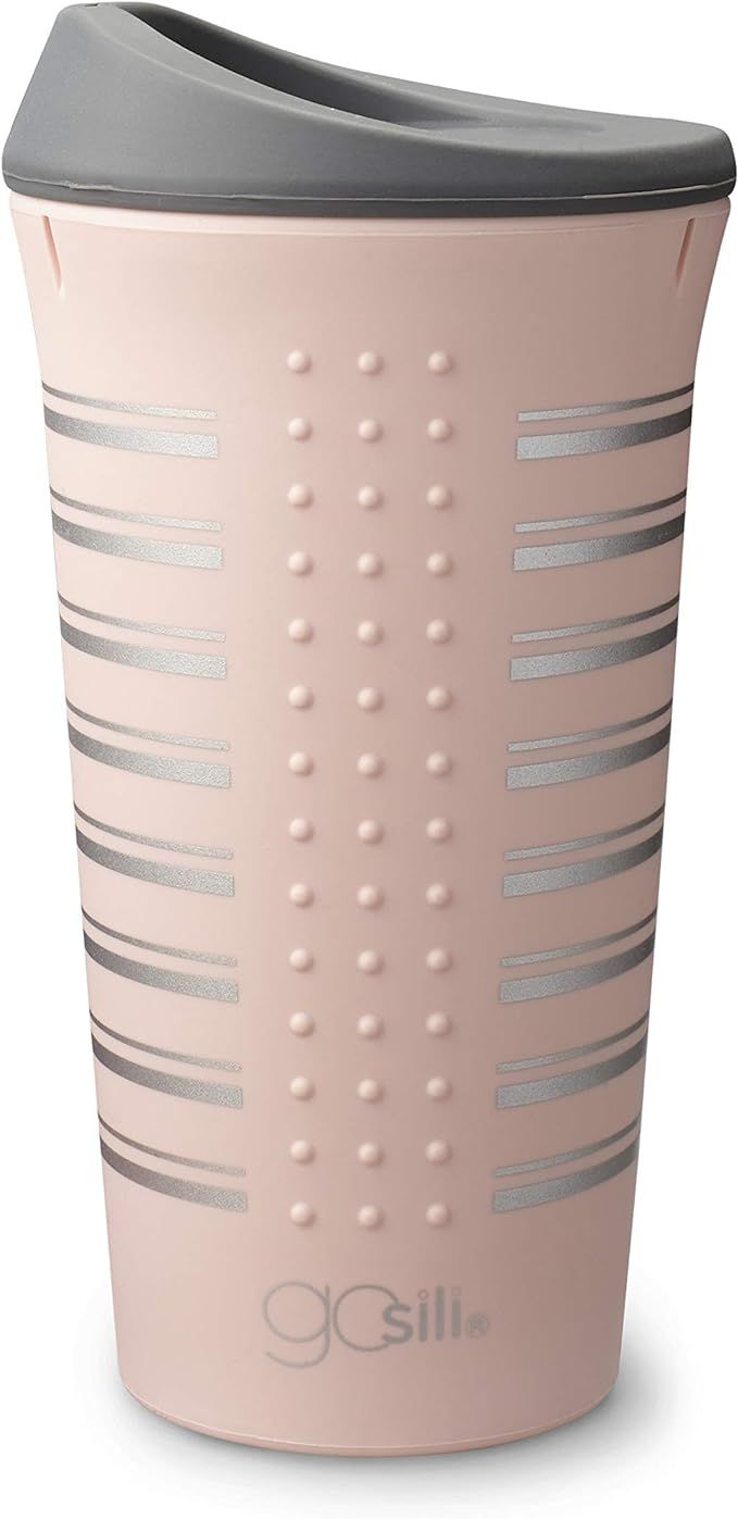 GoSili 16oz Silicone Travel Mugs, Pink Print | Amazon (US)