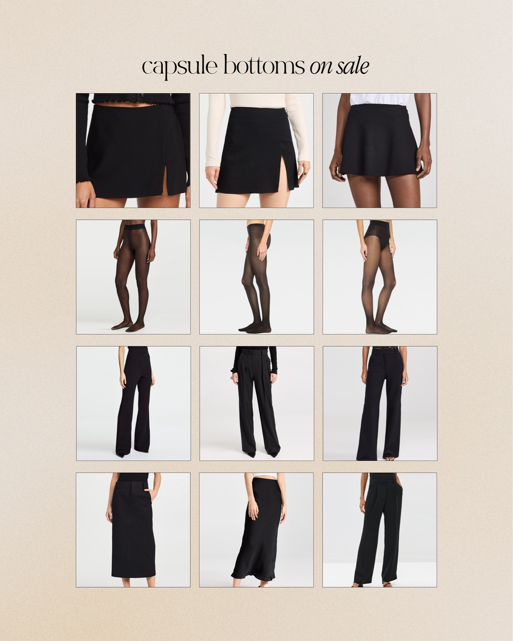 Capsule bottoms on sale - code STYLE