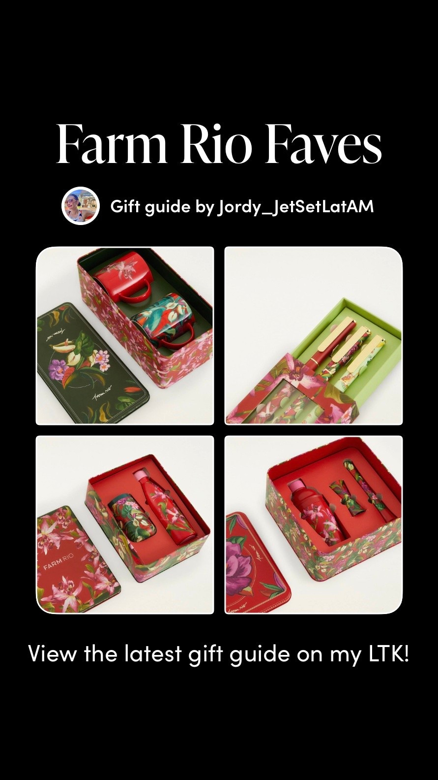 Colorful Brazilian-inspired gift sets for the holidays.

A curated Farm Rio gift guide featuring vibrant floral gift sets, bold accessories, and collectible pieces with the brand’s signature tropical prints. Perfect for holiday gifting, last-minute presents, and anyone who loves colorful Brazilian-inspired design. Explore the full Farm Rio favorites on my LTK for more festive, feel-good gift ideas.

#LTKHoliday #LTKGiftGuide #LTKdayinmylife