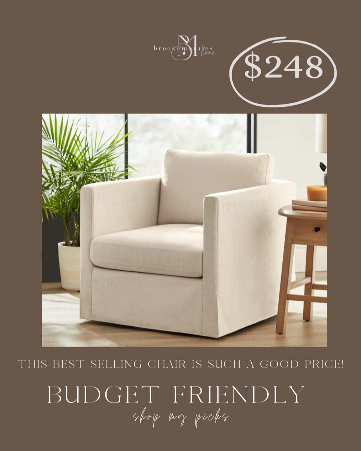 Budget friendly slip covered chair! Amazing reviews 🤎

#LTKHome #LTKStyleTip #LTKSaleAlert
