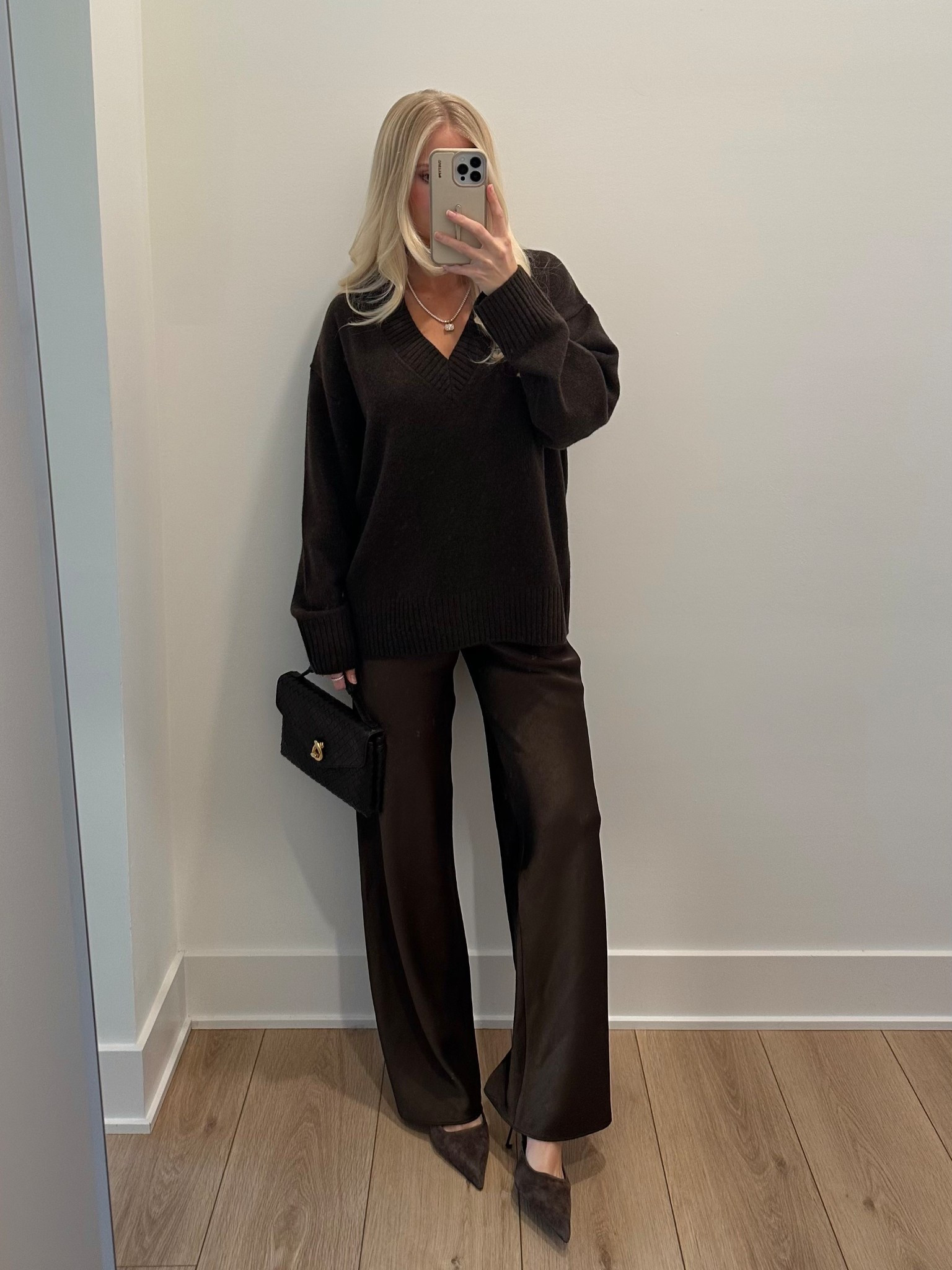 Holiday outfit: size small in pants, sized up to med in sweater for more oversized look, true size in shoes, code KPGS20! for necklace 

Kathleen post, holiday outfit, comfy chic outfit, fall fashion, chic holiday outfit, date night outfit 

#LTKHoliday