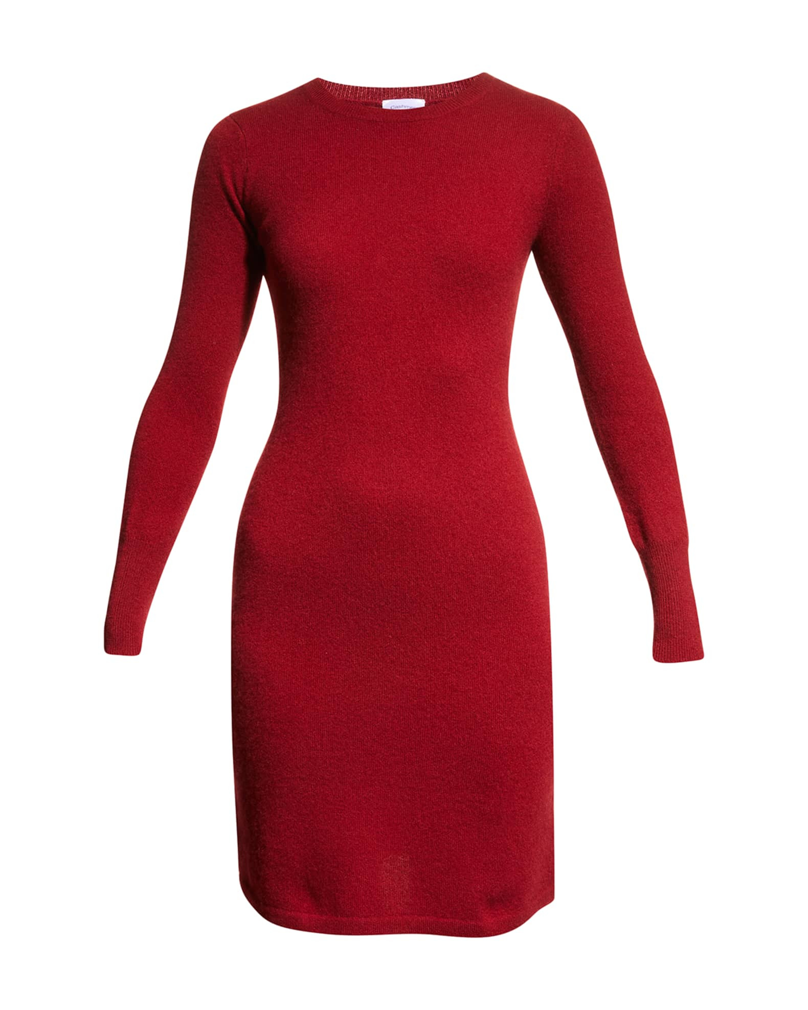 Long-Sleeve Cashmere Bodycon Dress | Neiman Marcus