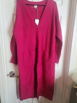 Nwt A New Day Womens Pink Long Sweater Dress Size L Large Target robe spring fun  | eBay | eBay US