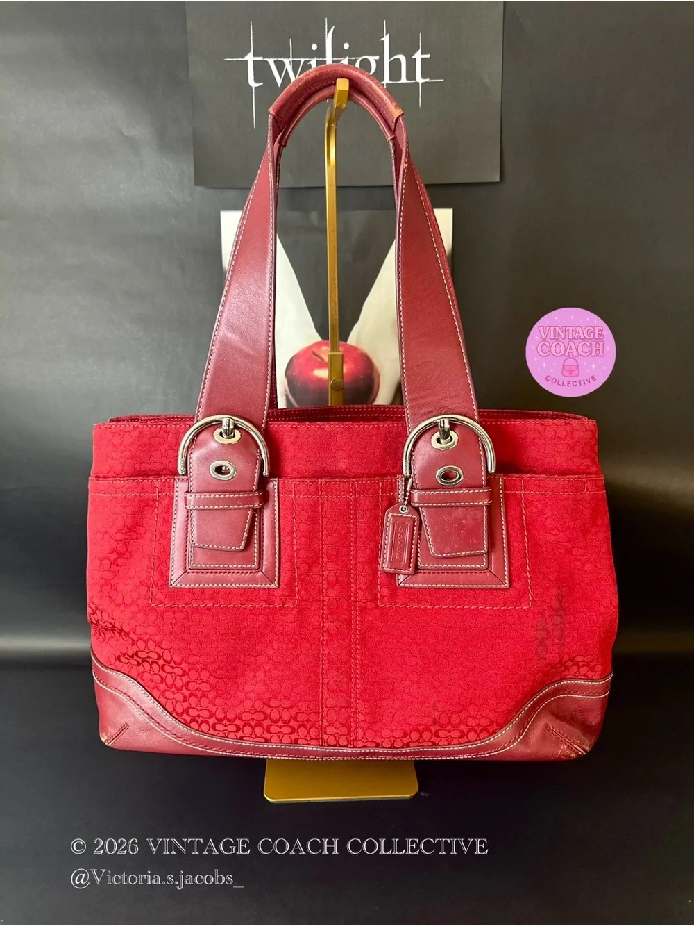 Coach medium soho red tote | Poshmark