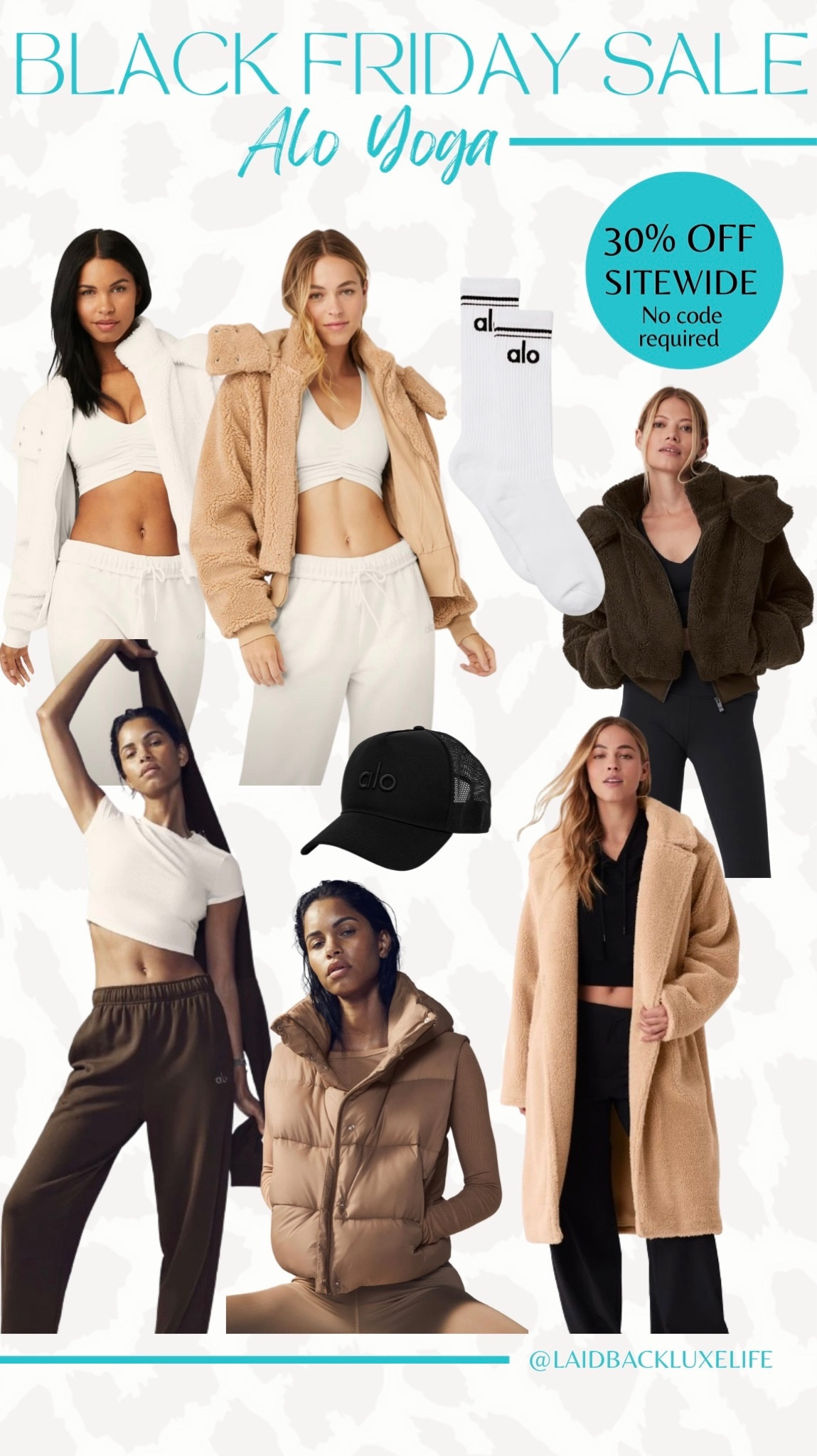 Alo Yoga Black Friday Sale, 30% off sitewide, no code required, Cyber Week Sale, Alo, Sherpa jacket, unisex socks, trucker hat, visor, teddy coat, vest, sweatpants, casual outfit, Alo bestseller, gifts for her, gift idea, #LaidbackLuxeLife

I recently bought the camel Foxy Sherpa jacket and I am in love! It’s so cute and cozy too! I’m 5’10” and sized up one to a medium for a little oversized look.

Follow me for more fashion finds, beauty faves, lifestyle, home decor, sales and more! So glad you’re here!! XO, Karma

#LTKsalealert #LTKGiftGuide #LTKCyberWeek
