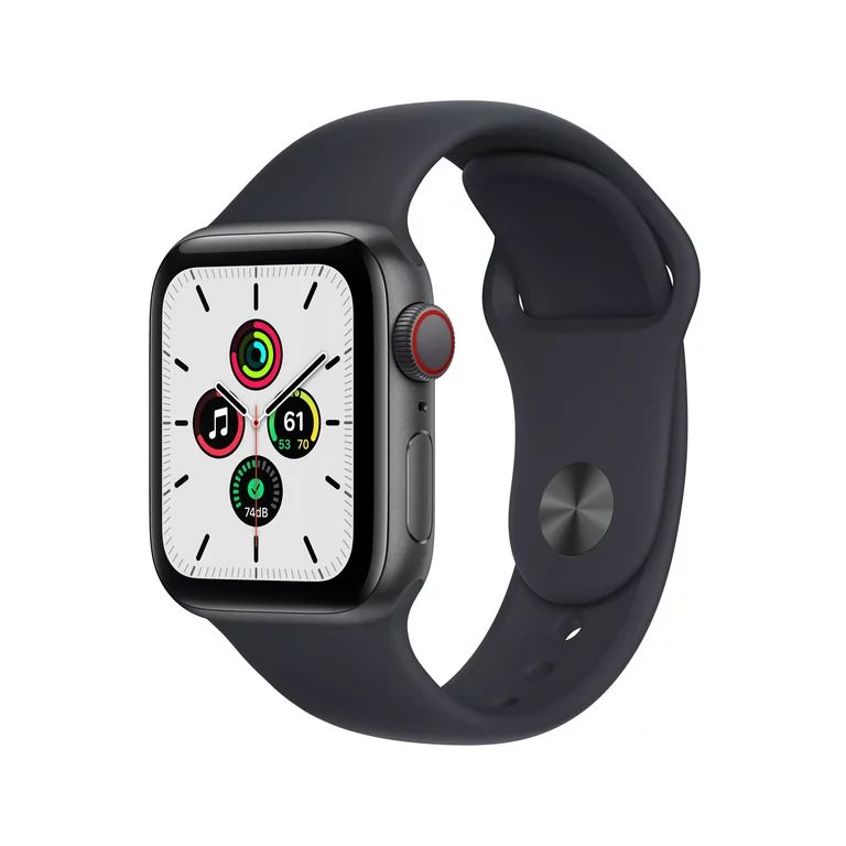 Apple Watch SE (1st Gen) GPS + Cellular, 40mm Space Gray Aluminum Case with Midnight Sport Band -... | Walmart (US)