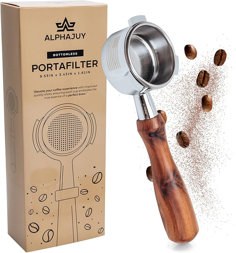 ALPHAJUY- 54mm Bottomless Portafilter- Unlock the Perfect Espresso Shots with Our Naked Portafilt... | Amazon (US)