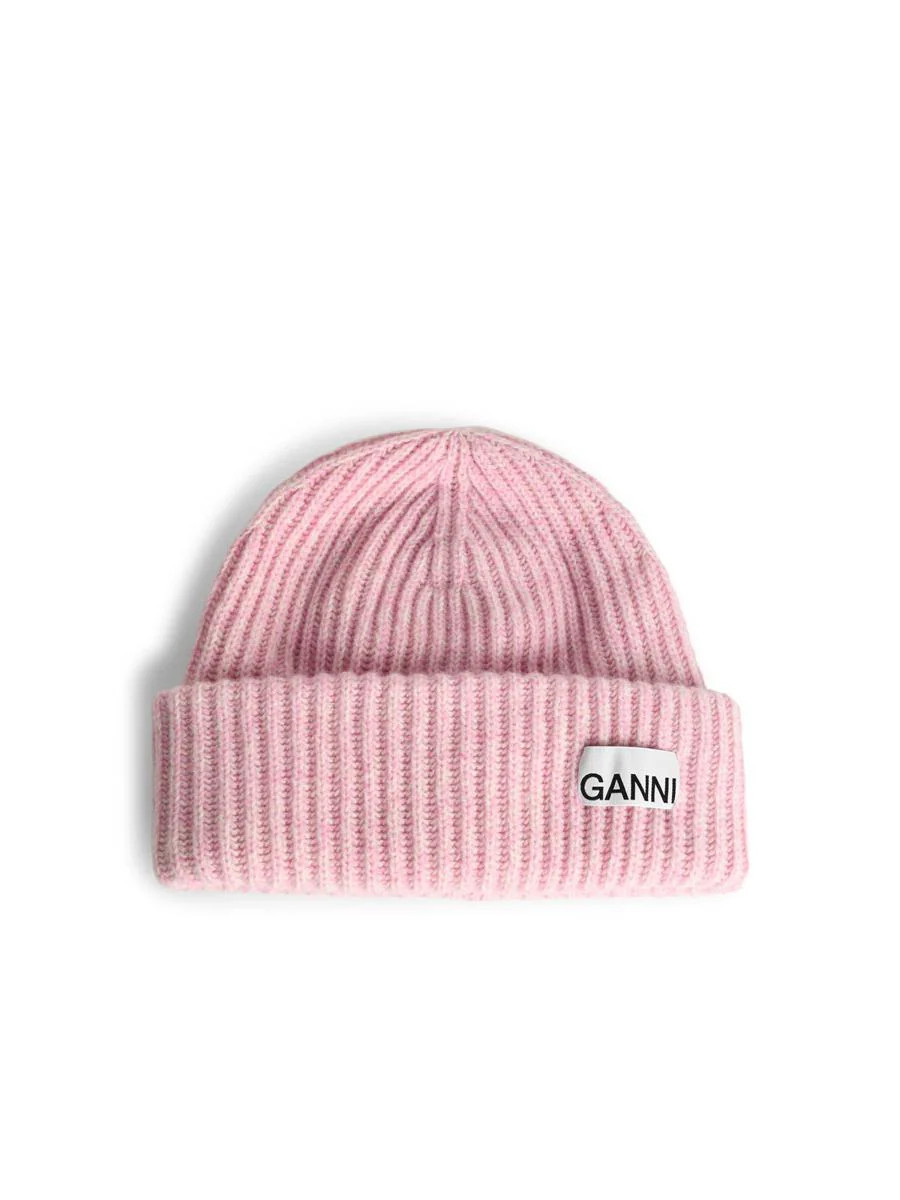 Ganni Rose Wool Beanie | Baltini