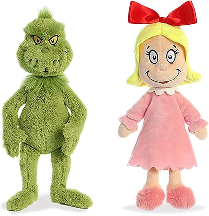 Aurora World Plush - Dr. Seuss The Grinch 18in with Dr. Seuss Cindy Lou Who 12in | Amazon (US)