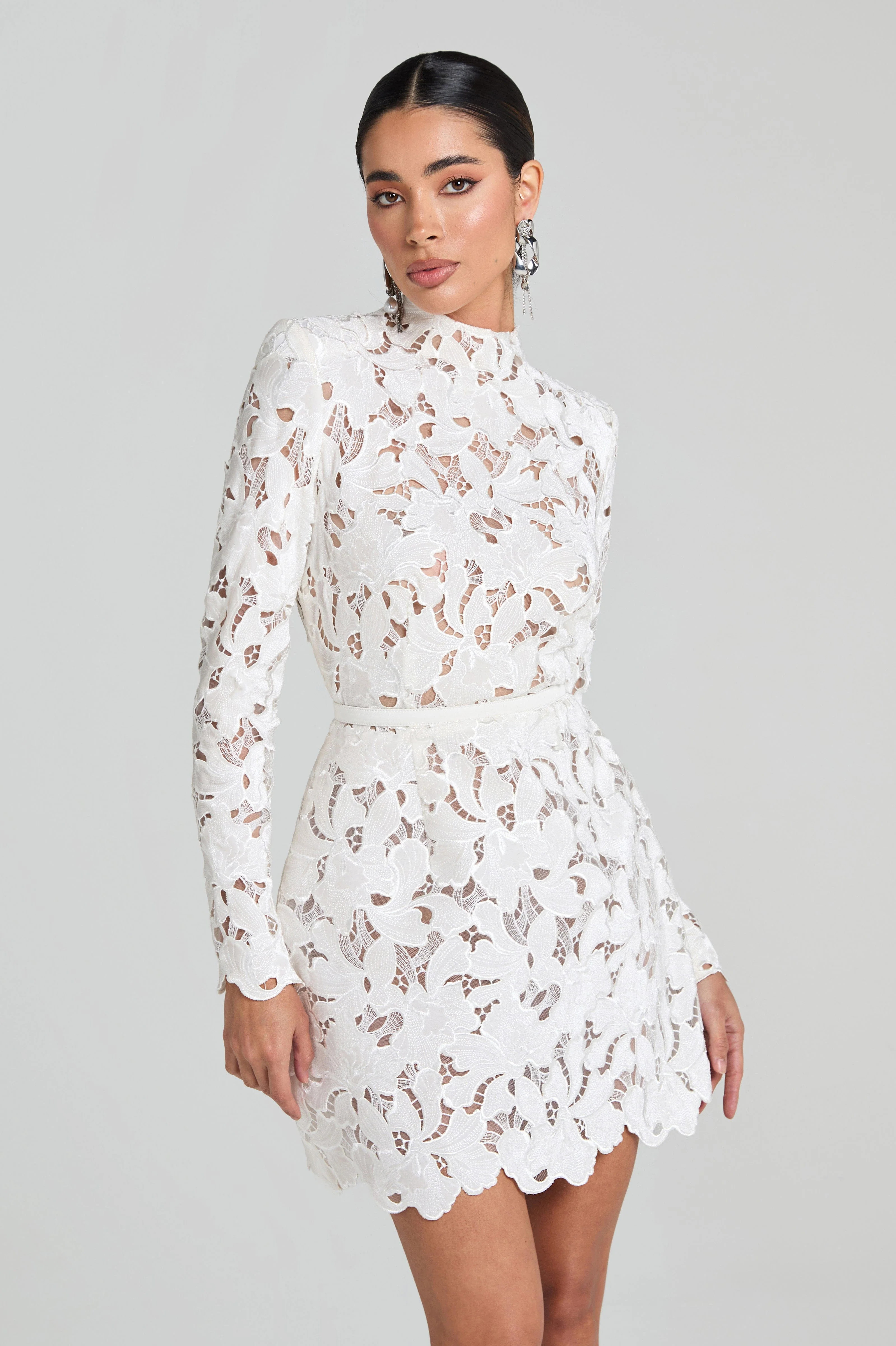 Lydia White Dress | Nadine Merabi