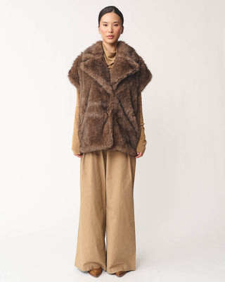 Yelena Faux Fur Vest | Benaar La