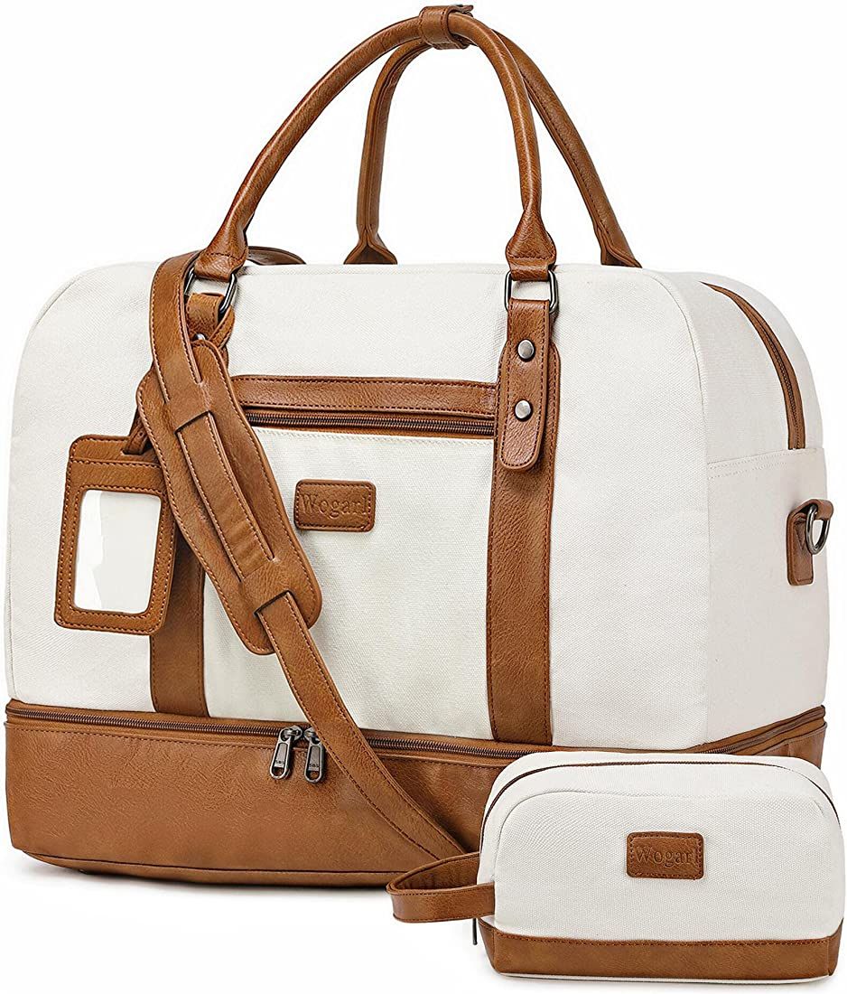 Wogarl Weekender Bags for Women Large Overnight Bag Weekend Travel Duffel Bag Carry on Shoulder w... | Amazon (US)