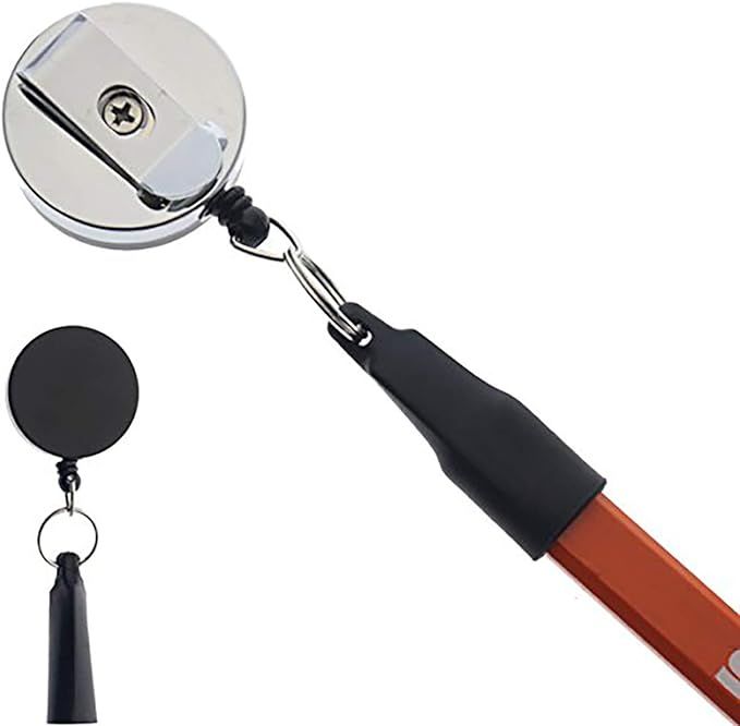 Heavy Duty Retractable Pull Pen & Pencil Holder - Ideal Grip for Markers & Carpenter Pencils - Fe... | Amazon (US)