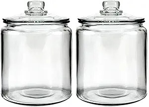 Anchor Hocking Heritage Hill Glass 0.5 Gallon Storage Jar, Set of 2 | Amazon (US)