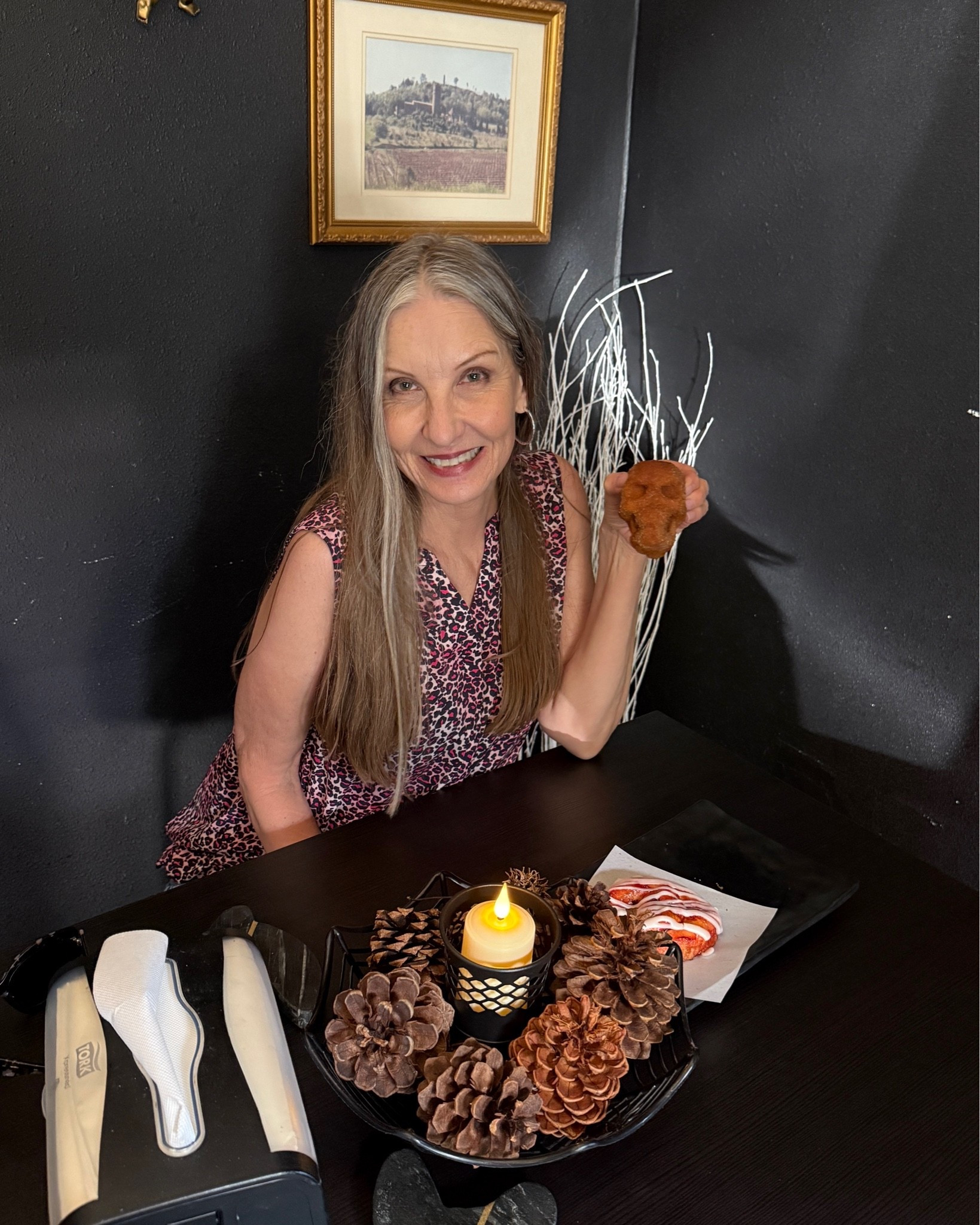 Cute goth coffee place … I love a theme! #coffeerun #ootd #travel #cafe #spookyseason #pink #goth #leopard

#LTKdayinmylife #LTKOver40 #LTKselfcare