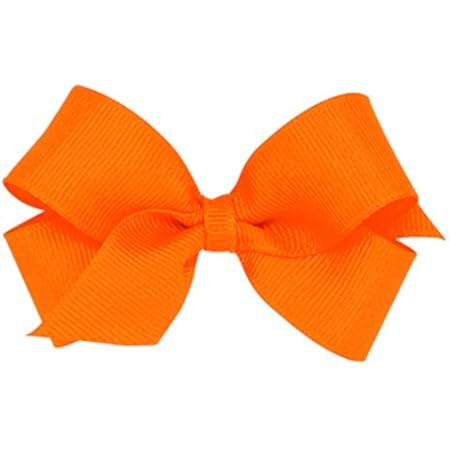 ZOONAI 3 Inch Baby Girl Hair Bows Boutique Hair Clip Teens Toddlers Hairpin Headwear - Set of 2 (Ora | Amazon (US)