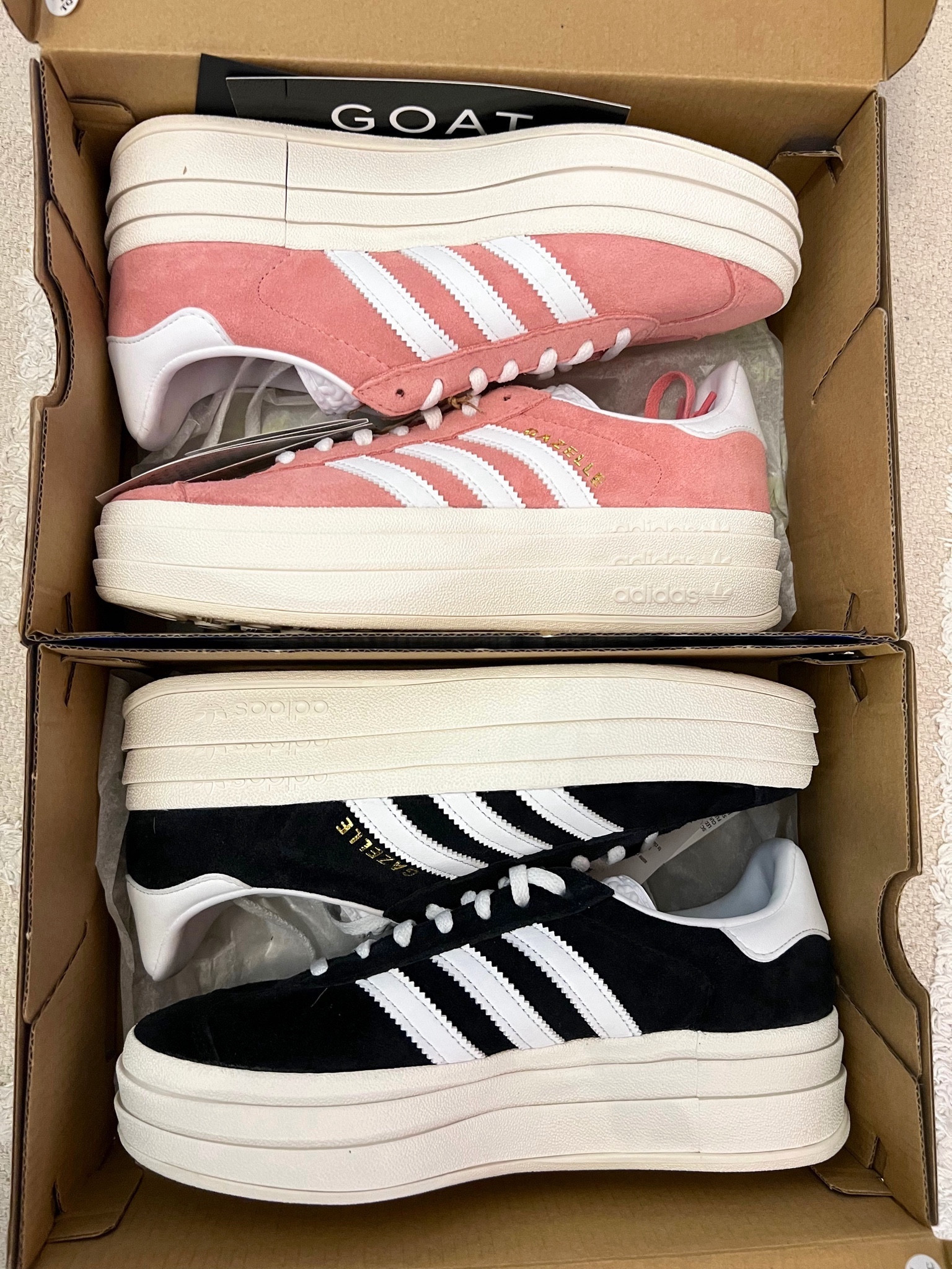 new sneakers for winter Adidas gazelle bold platforms. Got a pink pair for a fun pop of color and black to match everyday outfits. 

sneakers, sneakers 2024, womens sneakers

#LTKshoecrush #LTKworkwear #LTKstyletip