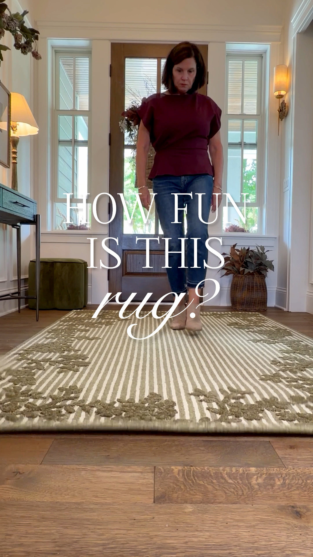 How fun is this rug?! It is from the Winslet Collection in the Magnolia Home by Joanna Gaines x Loloi Fall 2026 launch. It’s available in additional colors and sizes. This is the Olive/Ivory in tufted wool — it will be a fun rug for the holidays! These pillows are also part of the new release. Check out the full collection, launching today!

#LTKHome #LTKSeasonal #LTKvlog