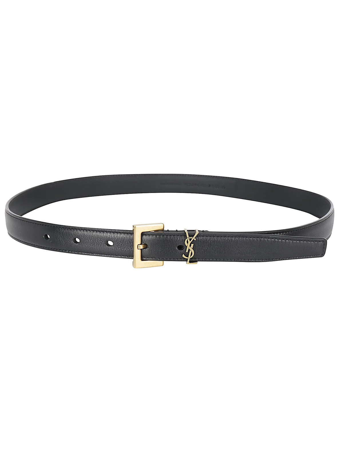 Saint Laurent Monogram Narrow Belt | Cettire Global