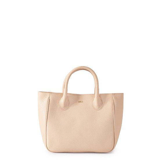 Elisabetta Leather Midi Handbag | Mark and Graham