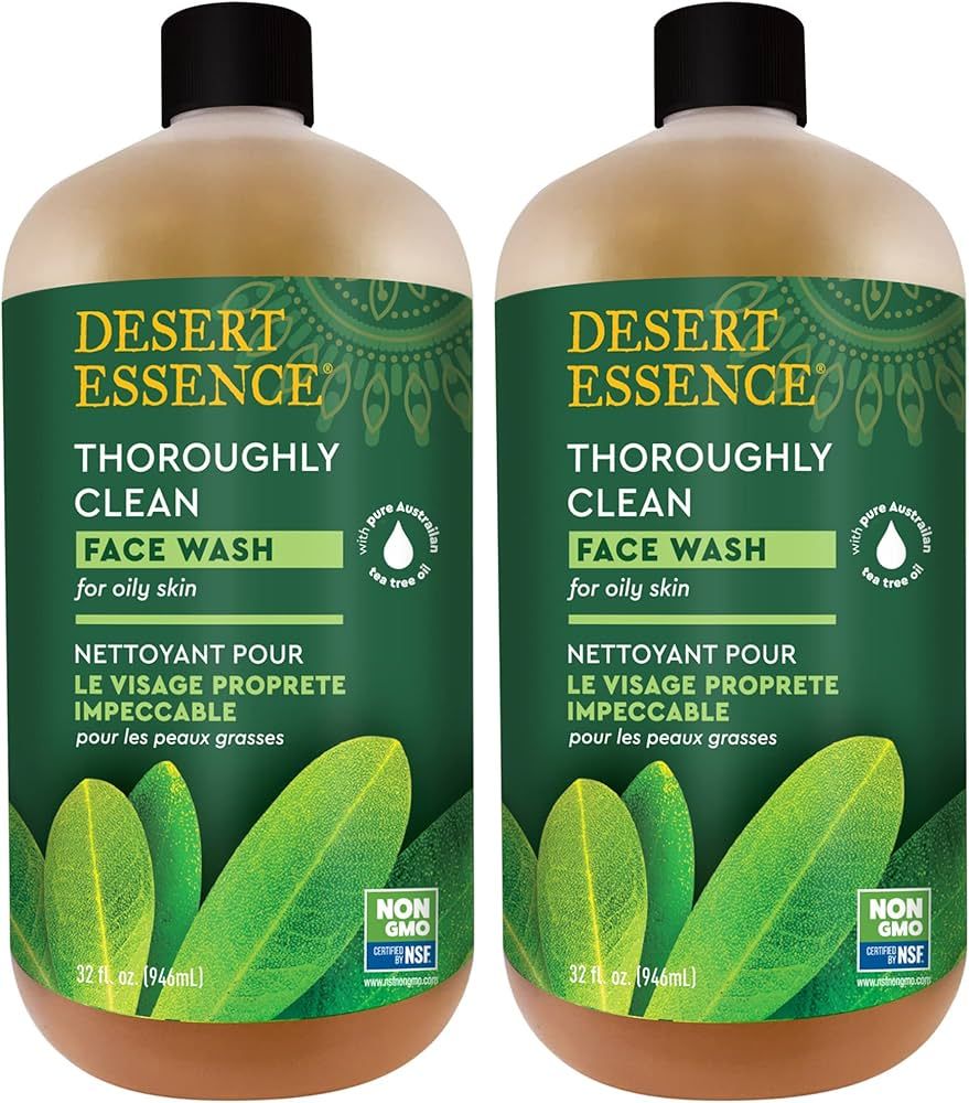 Desert Essence, Thoroughly Clean Face Wash with Tea Tree Oil, Hydrating & Non-Drying, 32 Fl Oz (P... | Amazon (US)