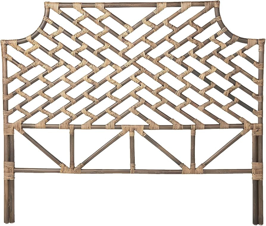 KOUBOO Rattan Chippendal Headboard, California King, Handmade, Bedroom Furniture, Bohemian Decor,... | Amazon (US)