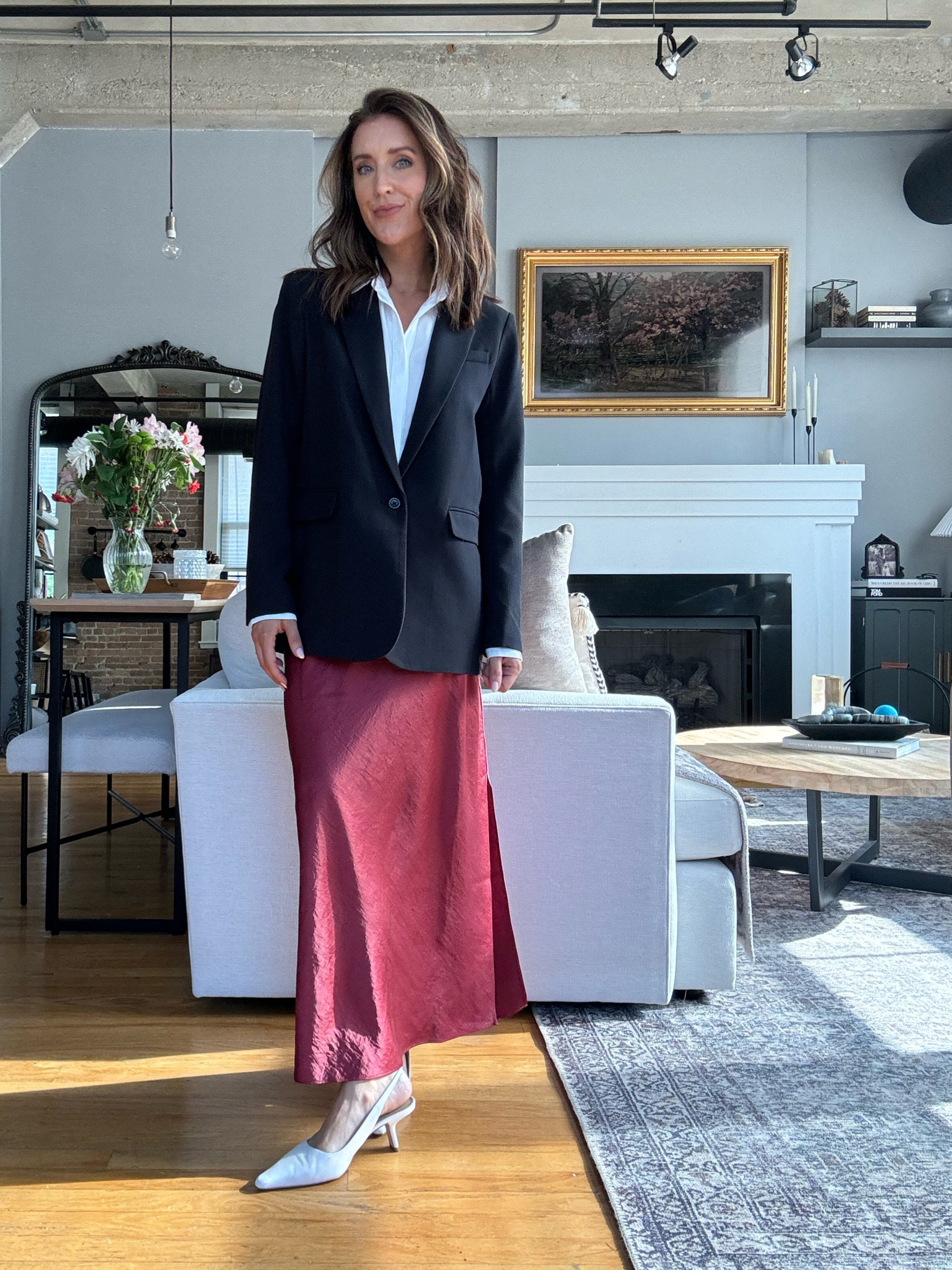 Fall work wear- size down in maxi skirt! 

#LTKSeasonal #LTKWorkwear #LTKFallSale