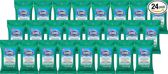 Clorox Disinfecting Wipes On The Go, toallitas de viaje sin blanqueador, 9 unidades, paquete de 2... | Amazon (US)