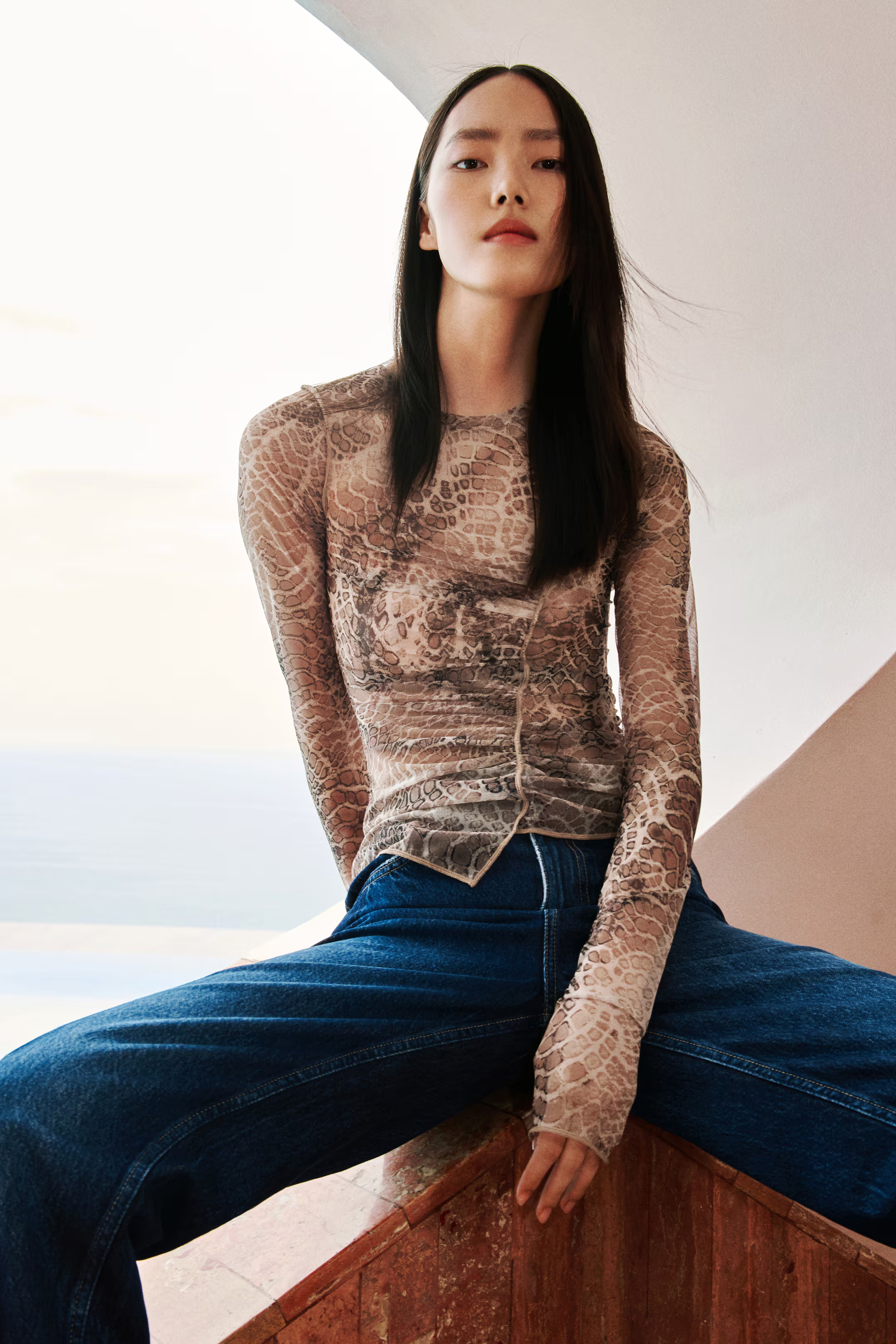 Draped Mesh Top | H&M (AU)