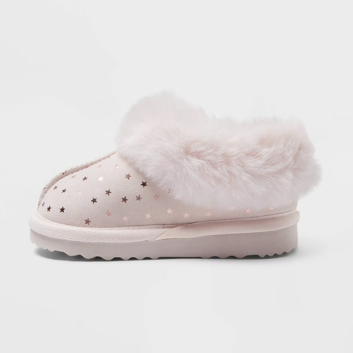 Toddler Piper Faux Fur Cuff Scuff Slippers - Cat & Jack™ | Target