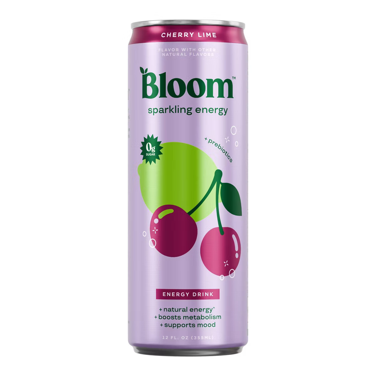 Bloom Cherry Lime Energy Drink - 12 fl oz Can | Target