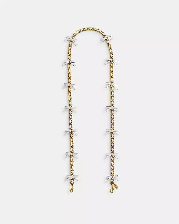 Leather Chain Strap With Bows | Coach (US)