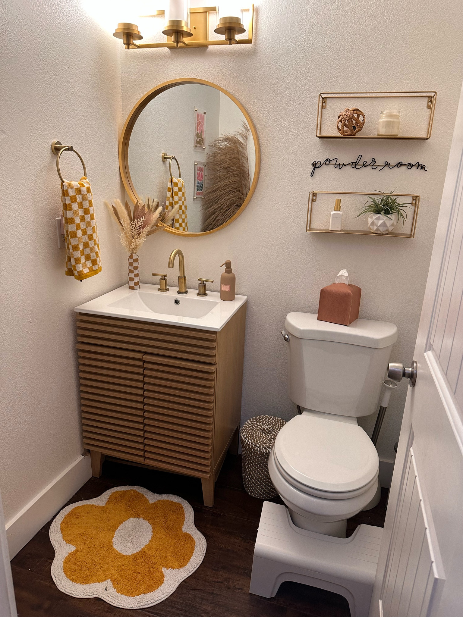 1/2 bathroom update! Boho home decor. 

#LTKfamily #LTKSeasonal #LTKhome