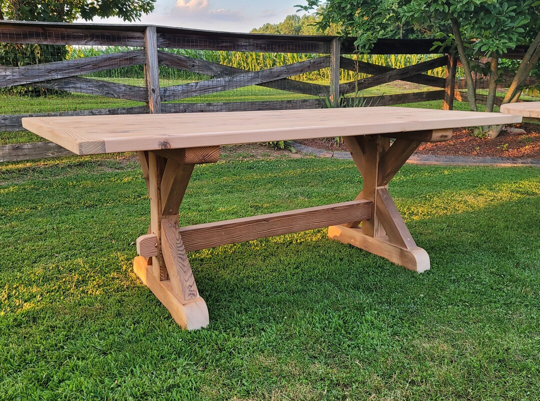 Farm Table,reclaimed Pine Dining Table,farm House Table,farmtable,trestle Table,reclaimed Farmhou... | Etsy (US)