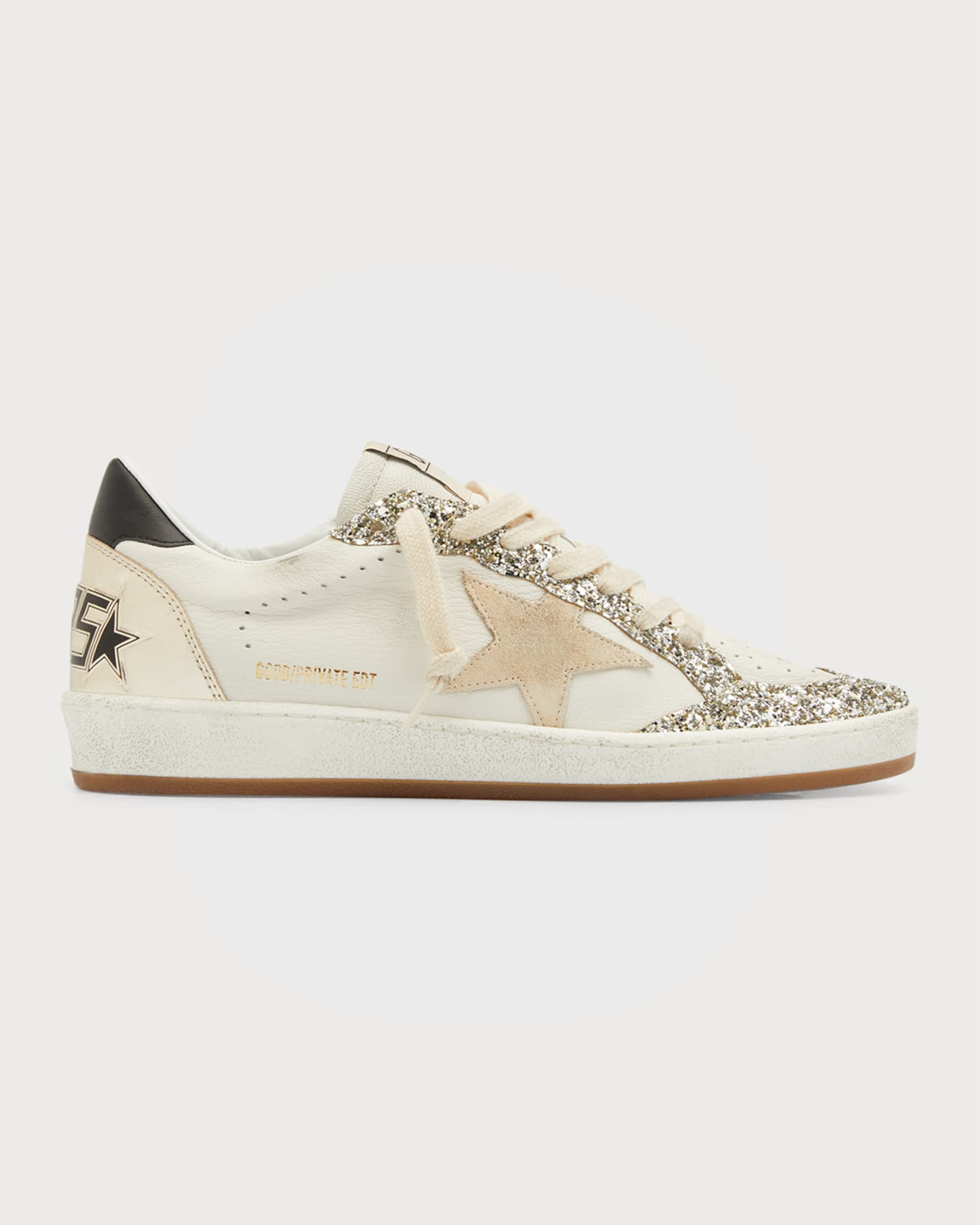 Ballstar Glitter Low-Top Sneakers | Neiman Marcus