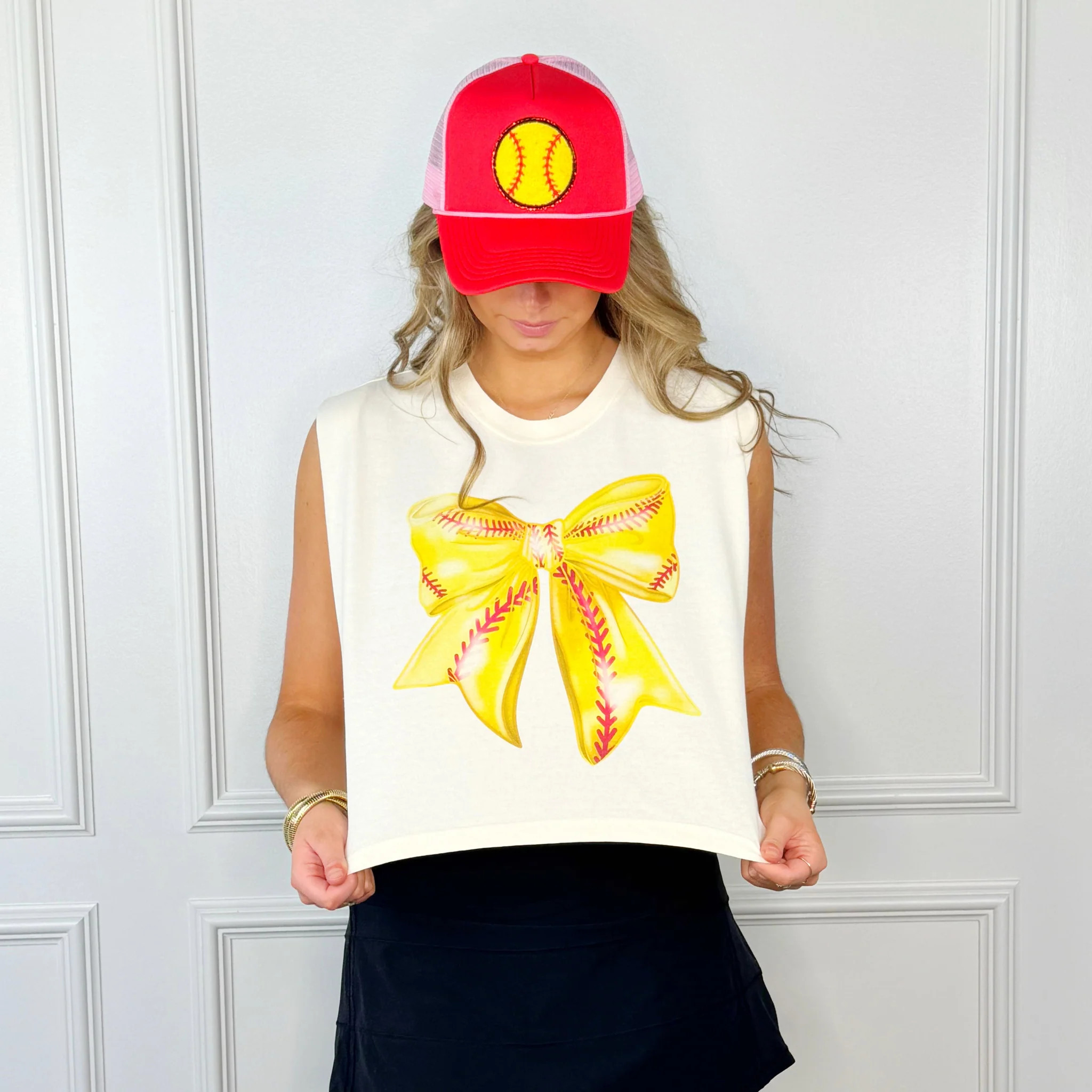 Softball Bow Tank | Poppy & Pine