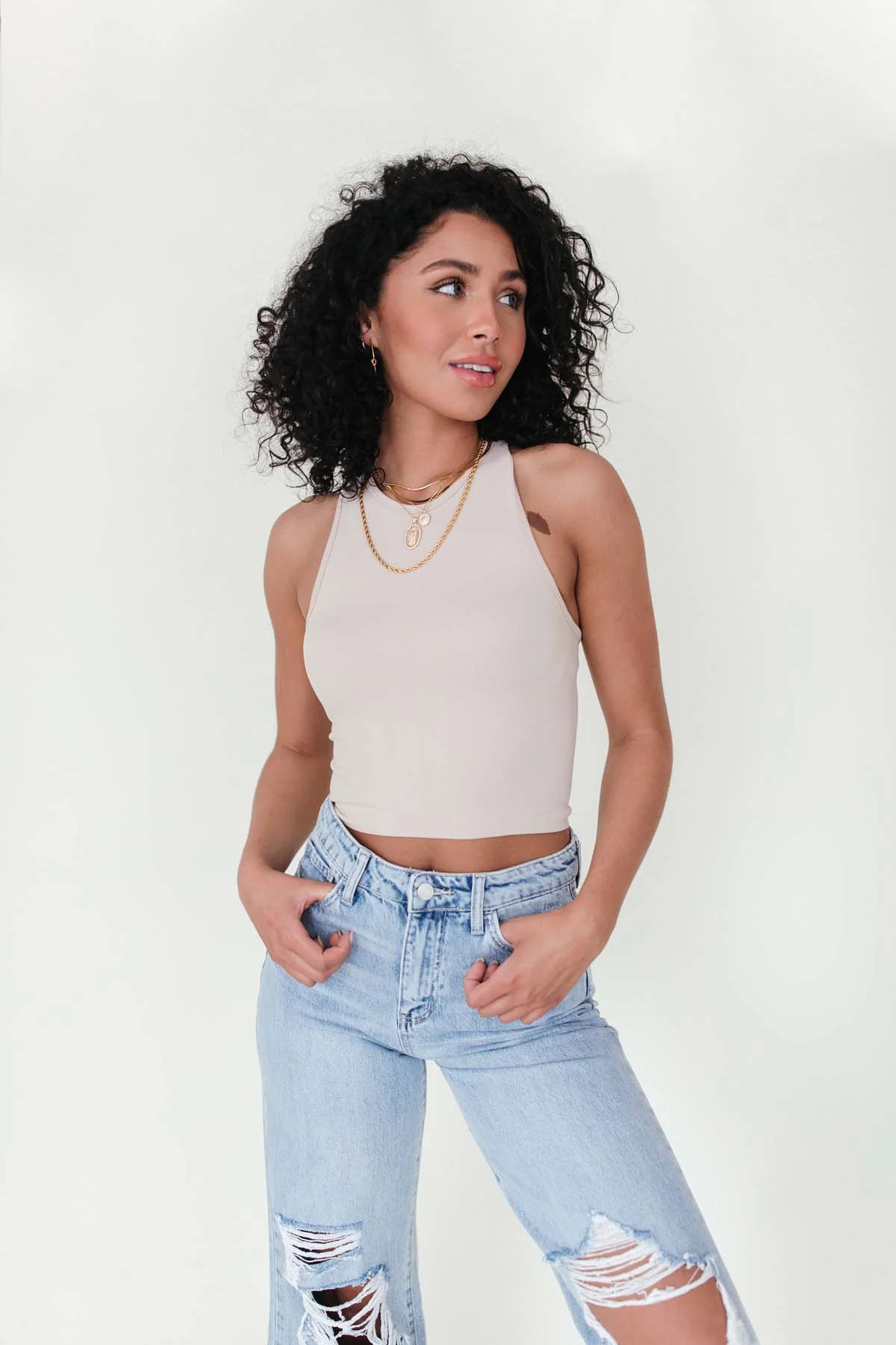 Jennifer Ribbed Tank | The Post