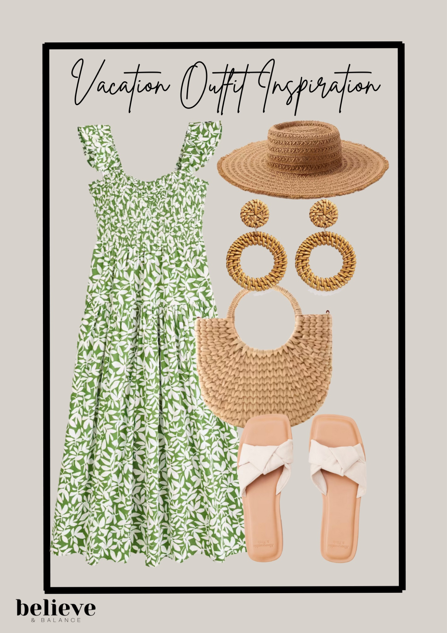 Vacation season is here and this maxi dress is a great and versatile summer dress for your resort wear outfits, vacation outfits or a simple date night outfit. I love this great tropical print cotton dress for keeping cool even in the warmest temps paired with a simple slide summer sandal and a woven bag. 

#LTKtravel #LTKFind #LTKSeasonal