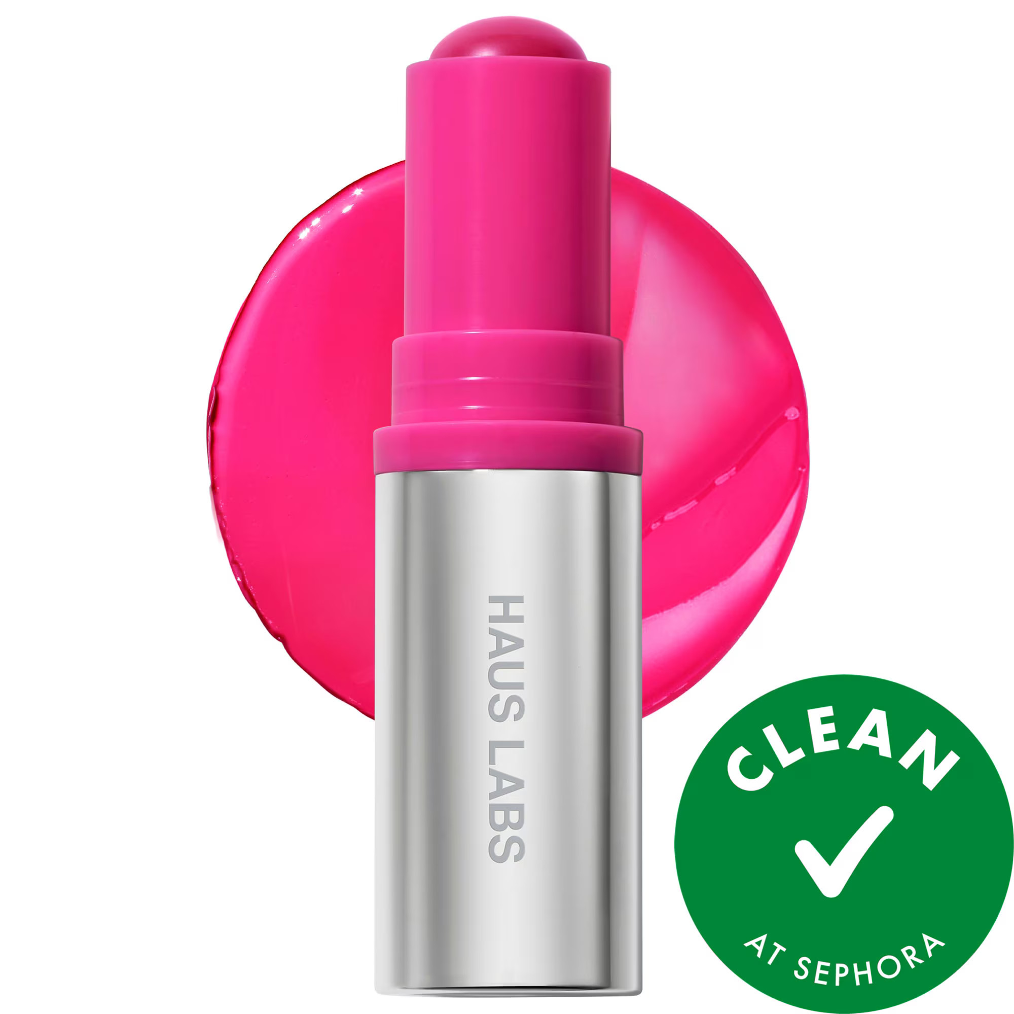 HAUS LABS BY LADY GAGA Color Fuse Longwear Hydrating Glassy Lip + Cheek Blush Balm Stick Glassy Pitaya 0.18 oz / 5 g | Sephora (US)
