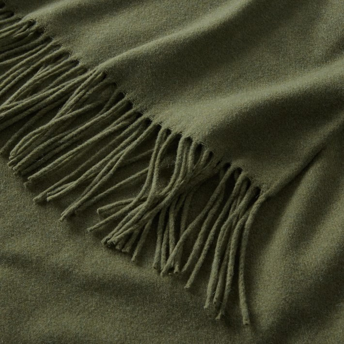 European Solid Cashmere Throw | Williams-Sonoma