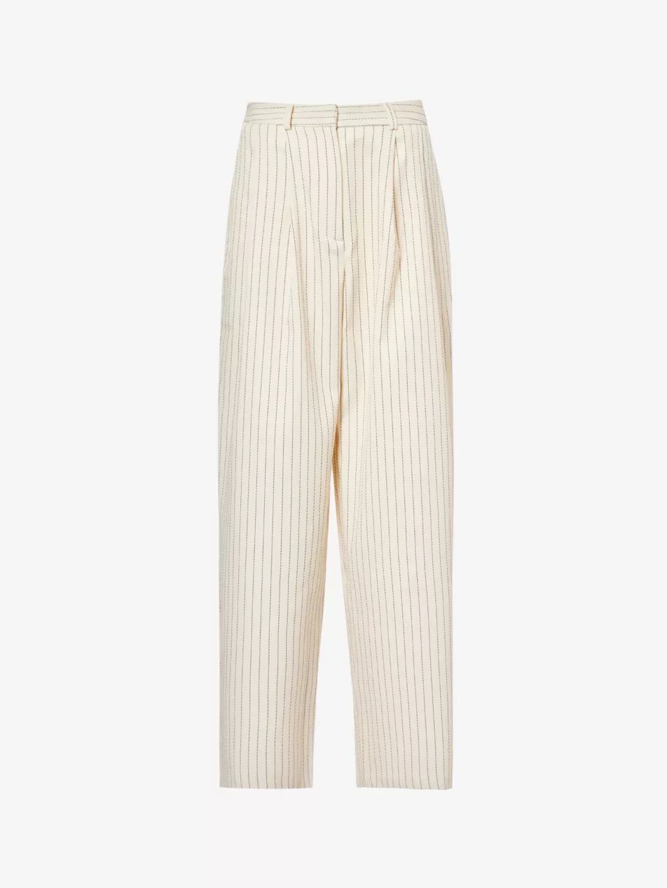 Ripley wide-leg high-rise woven-blend trousers | Selfridges