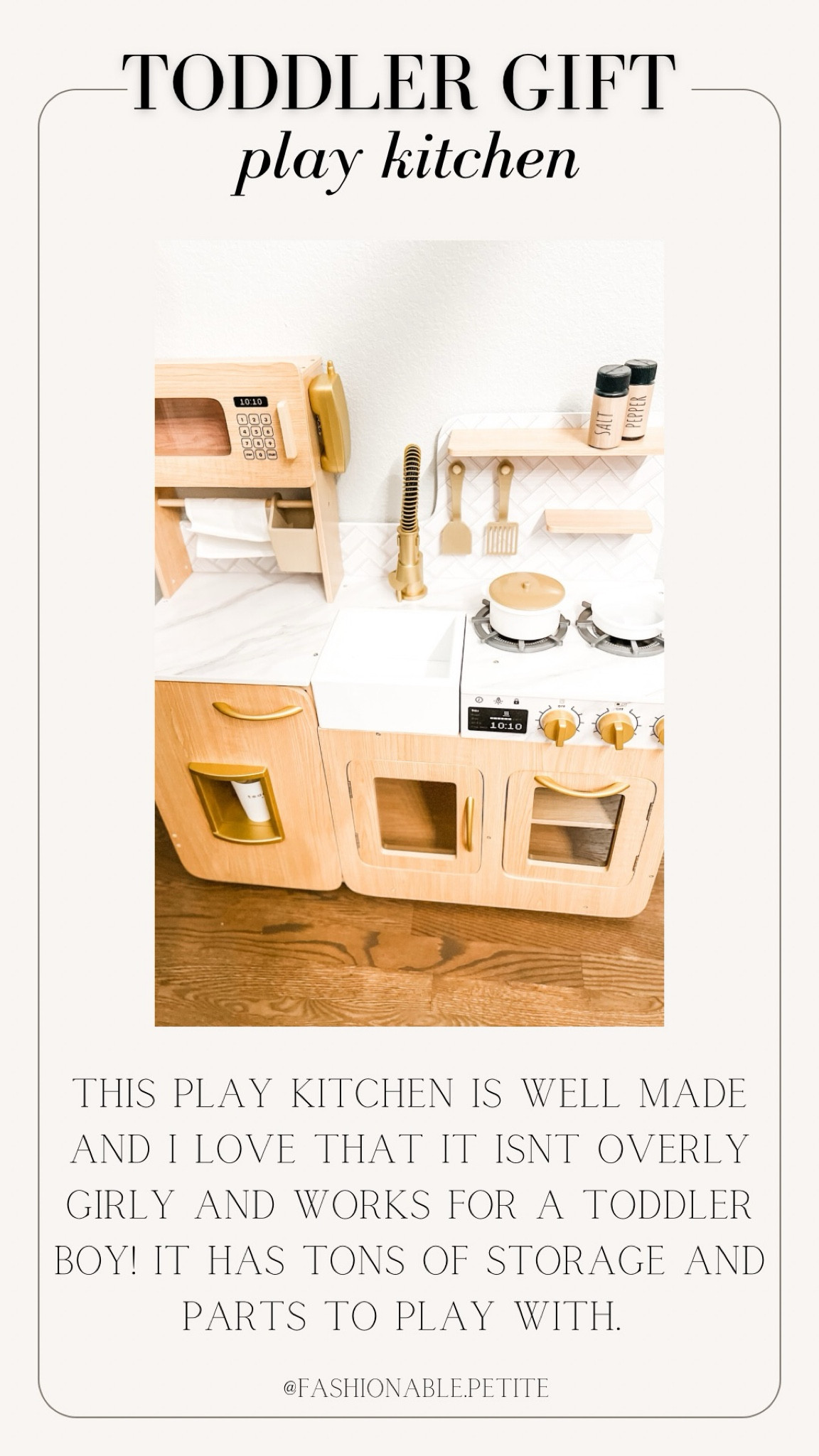 A play kitchen is a great gift for a toddler! This took awhile to assemble, but it’s well made and works well for a little boy! Lots of accessories and places to store things. 
Kids gift. Boy gift. Play kitchen. Toddler gift. Gift guide. Gift idea. Santa gift. 

#LTKHoliday #LTKKids #LTKGiftGuide