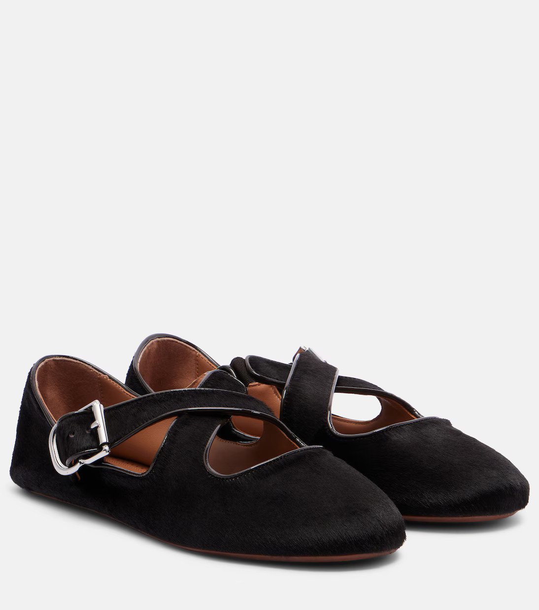 Calf hair ballet flats | Mytheresa (US/CA)