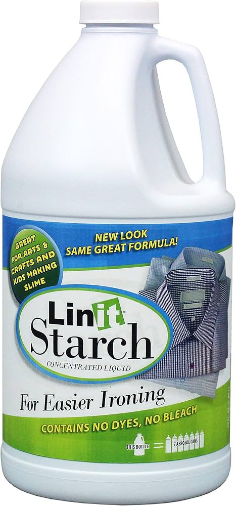 Linit Starch Crisp Classic Finish (64 Oz.) - Liquid Starch For Ironing Clothes/Perfect For Wrinkl... | Amazon (US)