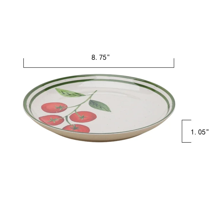 Better Homes and Gardens Bamboo Melamine Tomato Salad Plate | Walmart (US)