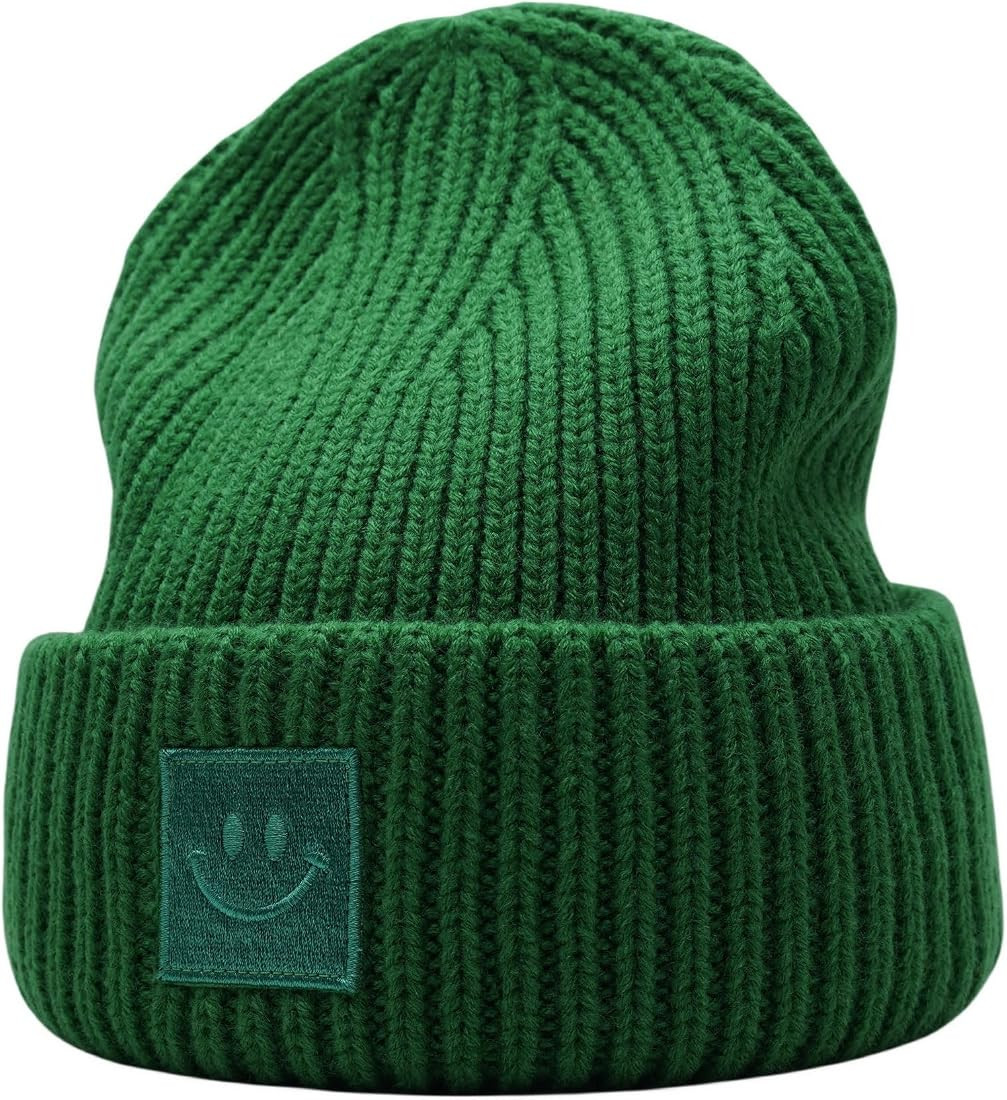 55cube Hand-Knit Beanie - Cuffed and Thickened for Cozy Warmth | Amazon (US)