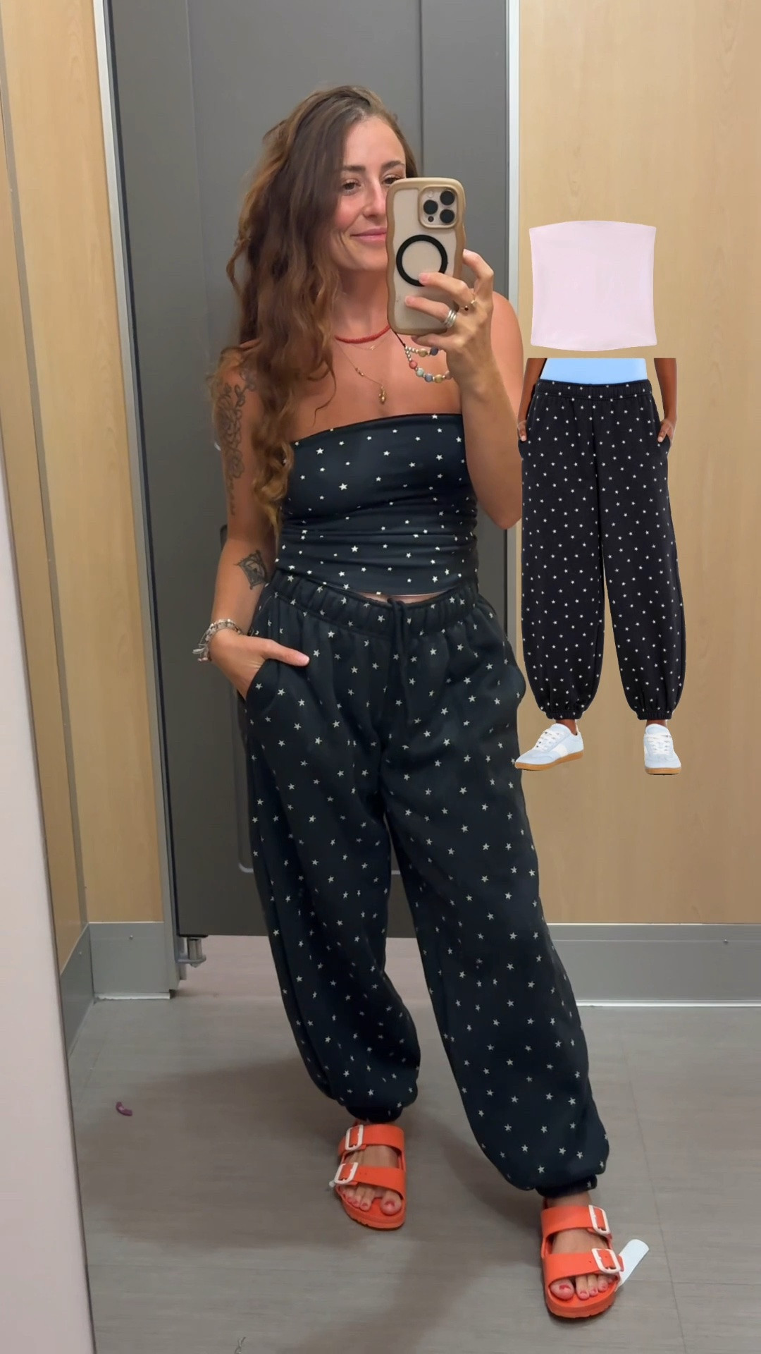 Wearing xs top
Small bottoms
