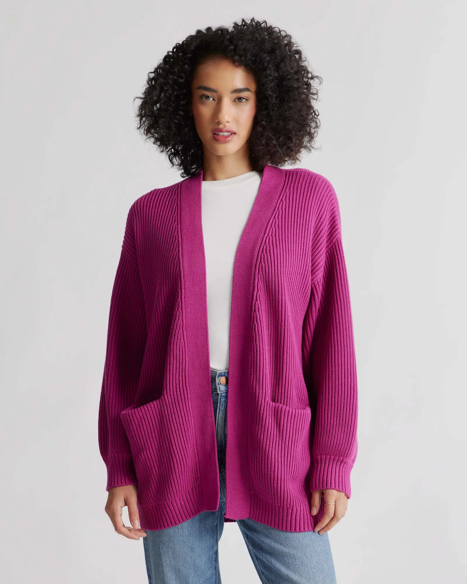 100% Organic Cotton Oversized Cardigan | Quince