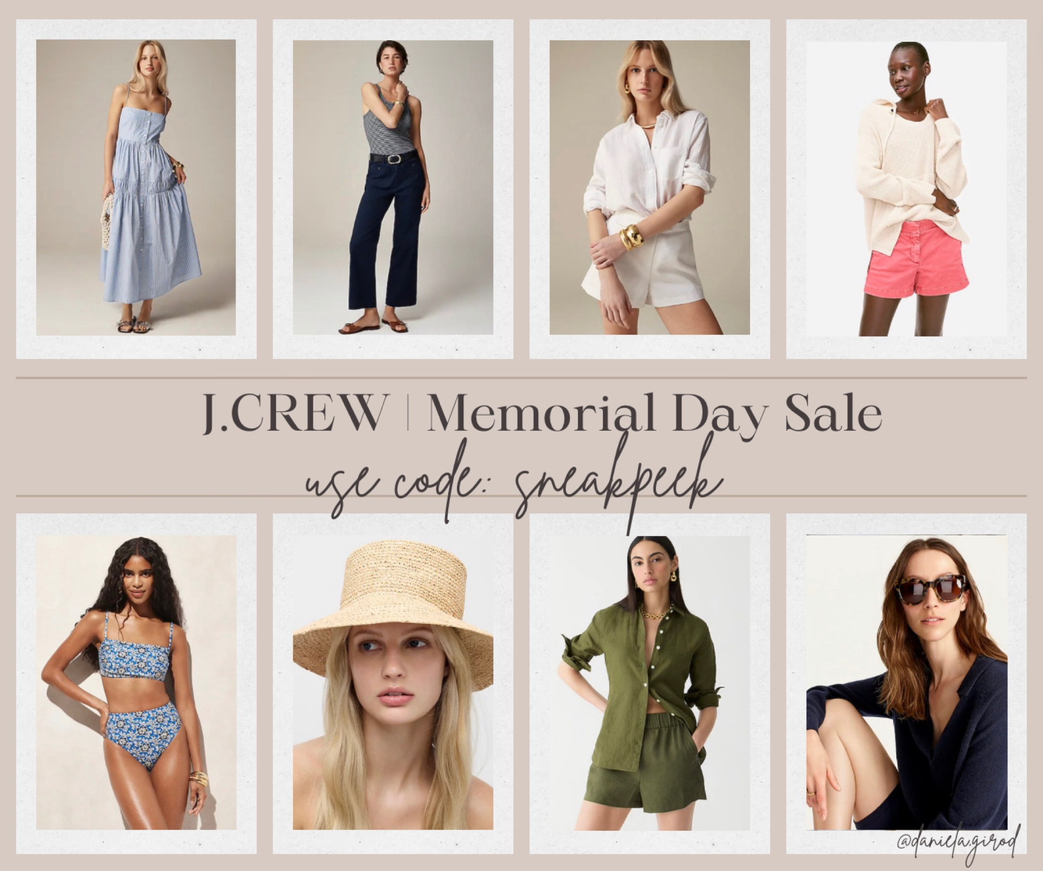 Best of Memorial Day Sale | up to 50% off use code: ‘sneakpeek’

#LTKstyletip #LTKunder100 #summerready #summerlook #beach #pool #sunmerprep #memorialday #memiraldaysale #salealert #jcrew #summerlook #summerdress #grwm #LTKtravel

#LTKFestival #LTKSeasonal #LTKsalealert
