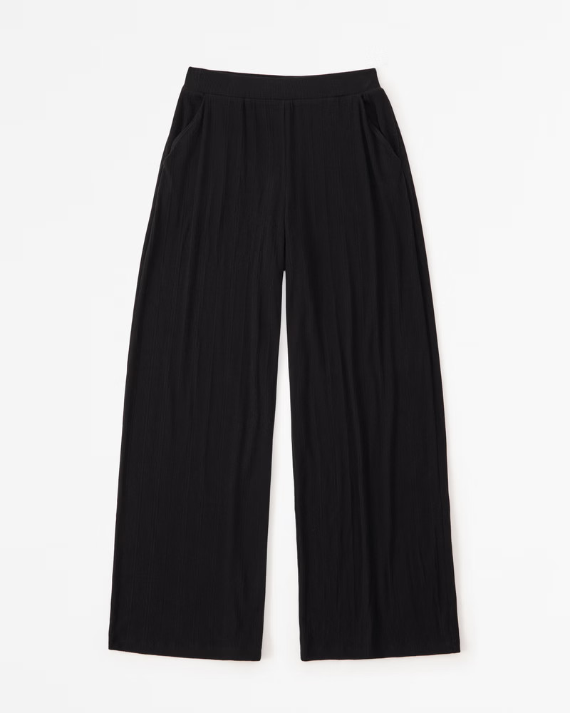 Cozy Rib Wide Leg Sleep Pant | Abercrombie & Fitch (US)